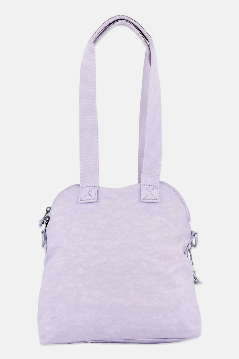 kipling Women Brand Logo Handbag, Lilac - Image 4